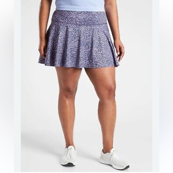 Athleta Purple Ace Printed Skort Plus 3X Athletic Golf Summer Athleisure Active - Picture 2 of 14